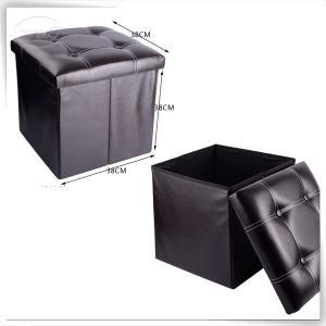 Folding Storage PU Leatheruk Modern Ottomans