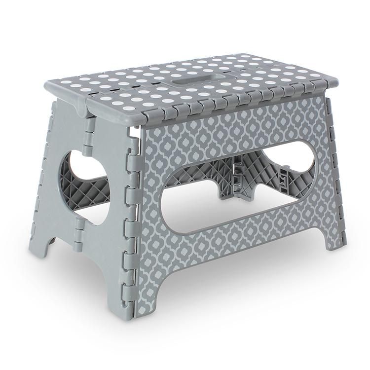 Gray Dots Can Be Customized Thick Folding Small Bench