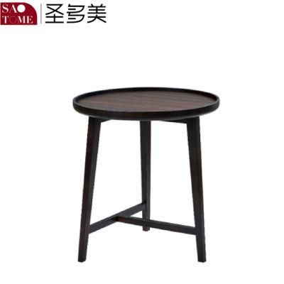 Modern Practical Hotel Living Room Furniture Wooden Round Table