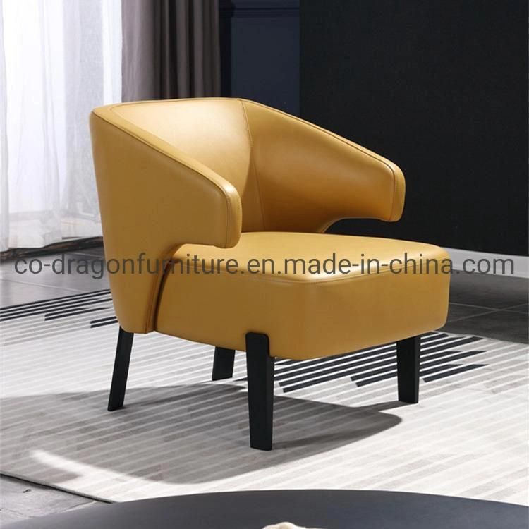 Fashion Living Room Furniture Leather Leisure Sofa Chair with Arm
