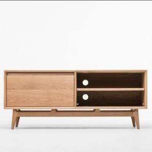 Fsc Solid Oak TV Cabinet Wooden Bedroom Furniture