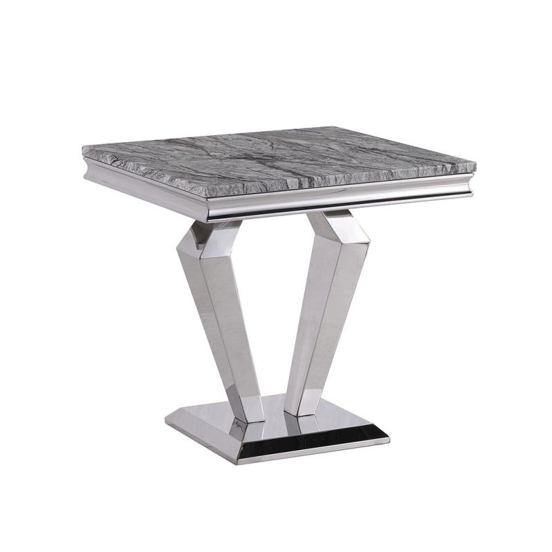 Modern Cafe Bar Furniture Frame Stainless Steel Tea Table Legs Side Table