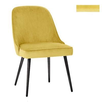 Factory Milano Metal Leg Indoor Luxury Banquet Lounge Dining Chair Modern Fabric Living Room Chair