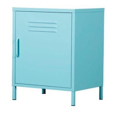 Single Door Cabinet Bedside Table Metal Nightstand