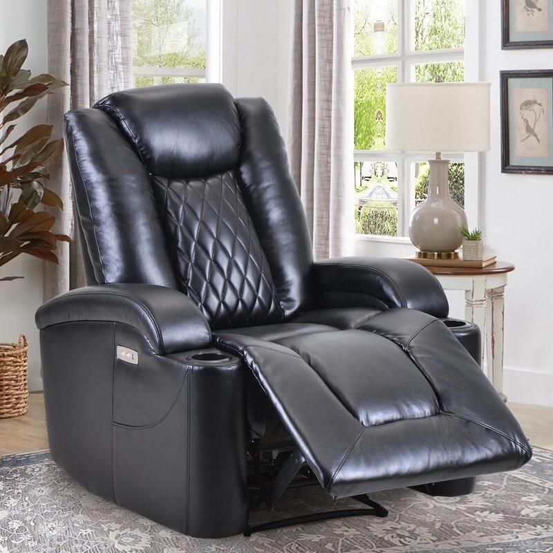 Jky Furniture Adjustable Leather Home Theater Power Recliner Chair with Customerized Functions
