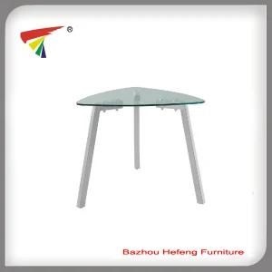 Promotion Price Triangle Shape Glass Tea Table (CT006)
