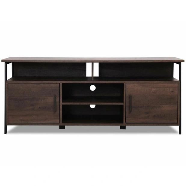 Living Room Furniture Steel Modern TV Stand Cabinet with Drawer and Shelves