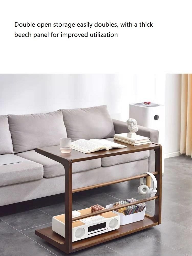 Modern Simple Furniture Household Living Room Bedroom Removable Wood Sofa Side Table