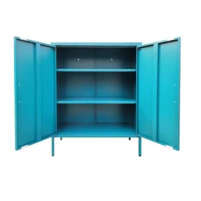 Modern Home Furniture Design Colorful Metal Small Storage Cabinet with Feet