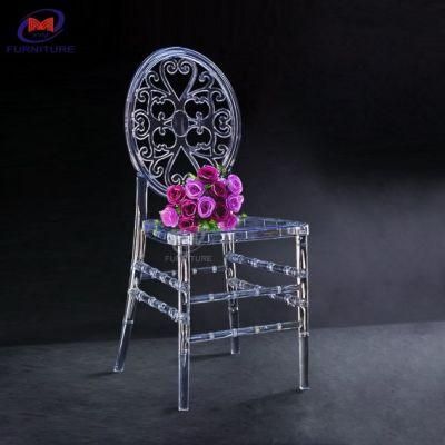 O Back Resin Acrylic Chivary Transparent Chiavari Chair