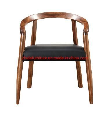 Modern Bedroom Desk Chair Walnut Wood Coffee Shop Reception Area Chair