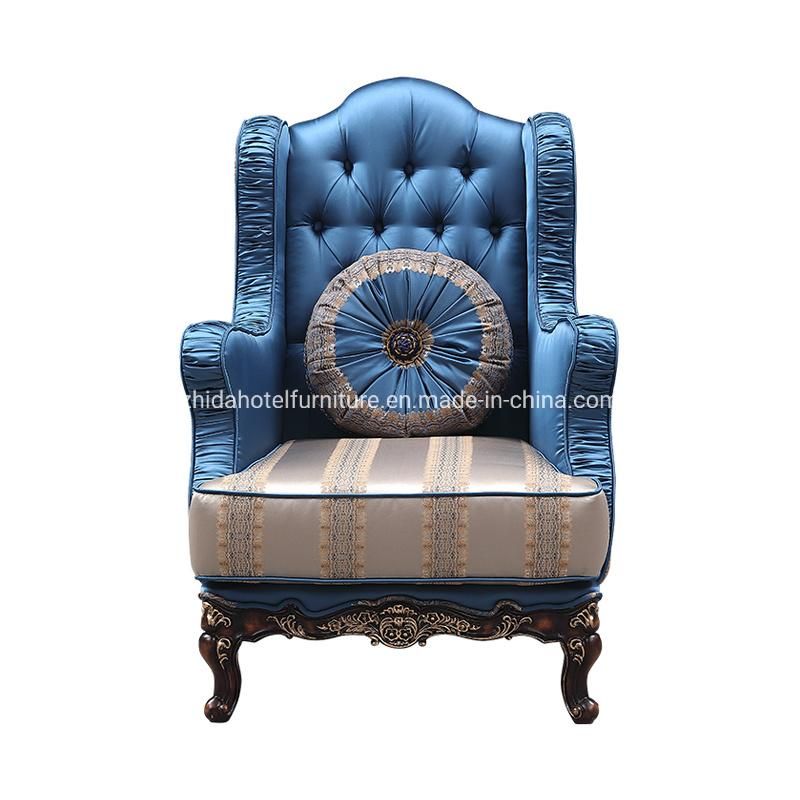 Antique Luxury Classic Living Room Reception Area Hotel Lobby Chair