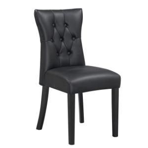 Modern Hotel Furniture Living Room PU Black Leather Chair