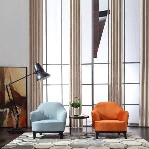 Orange Fabric Leisure Chair for Home Furniture