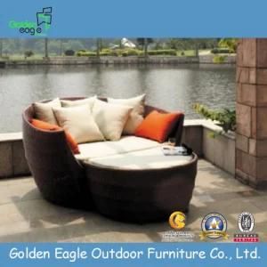 Stylish PE Rattan Outdoor Patio Sofa Bed Wicker Chair