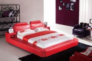 Modern Italian Unique Design Leather Bed