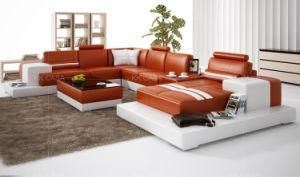 Living Room Sofa Specific Use and Home Furniture General Use Genuine Leather Sofa Set