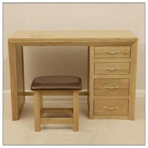 Bedroom Furniture/Solid Oak Dressing Table with Stool