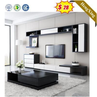 Foshan Factory Direct Modern Home Living Room Cabinet Wooden TV Stand Melamine Laminated TV Cabinet