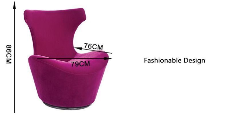 Indoor Furniture Lounge Chaise Chair with Footstool High Back