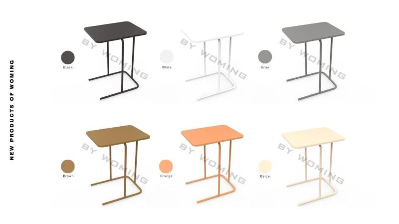 European Modern Style Home Furniture Metal Wood Side Corner Garden Coffee Tea Table