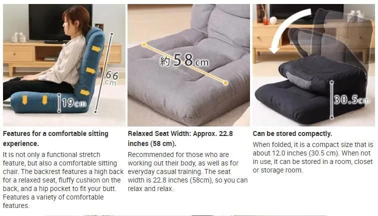 Japanese Style Reclining Adjustable Folding Floor Chairs Lazy Sofa