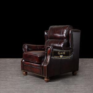 Foshan Factory Made Genuine Leather Sofa