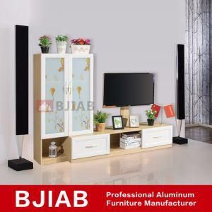 Customized Modern Yellow Sandalwood Home Furniture Aluminum TV Stand