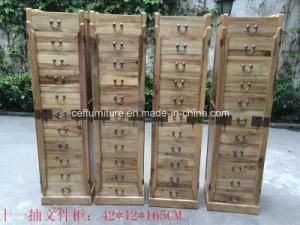 Antique Country Natural Camphor Wood Drawer Art Home Cabinet