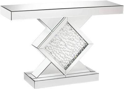 Crystal Console Table Crushed Diamond Furniture for Living Room