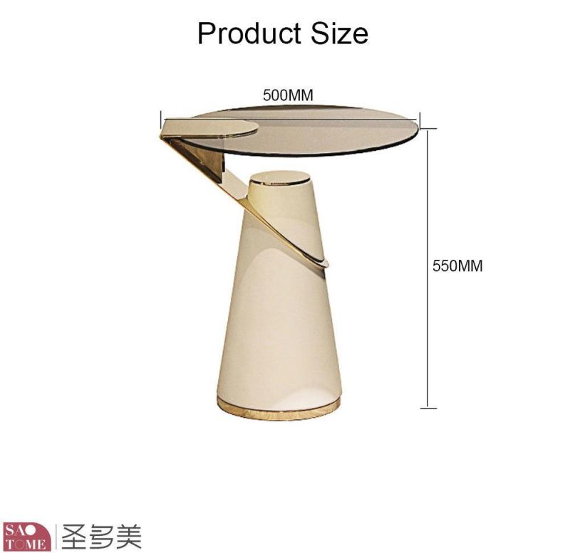 New Style Home Furniture Living Room Coffee Table Side Table Bedroom Table Melamine Laminated Metal PU Leather Glass Tea Table