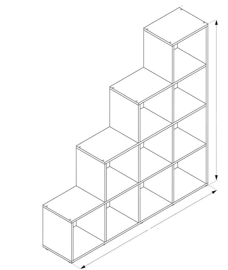 Household Furniture Simple Solid Wood Modern Lattice Corner Frame