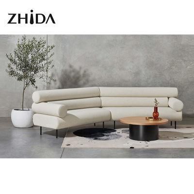 Home Furniture Living Room Italian Modern Design Fabric 1+2+3 Sofa Set