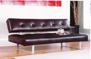 Modern Hot New Design Brown Folded PVC Sofa Bed