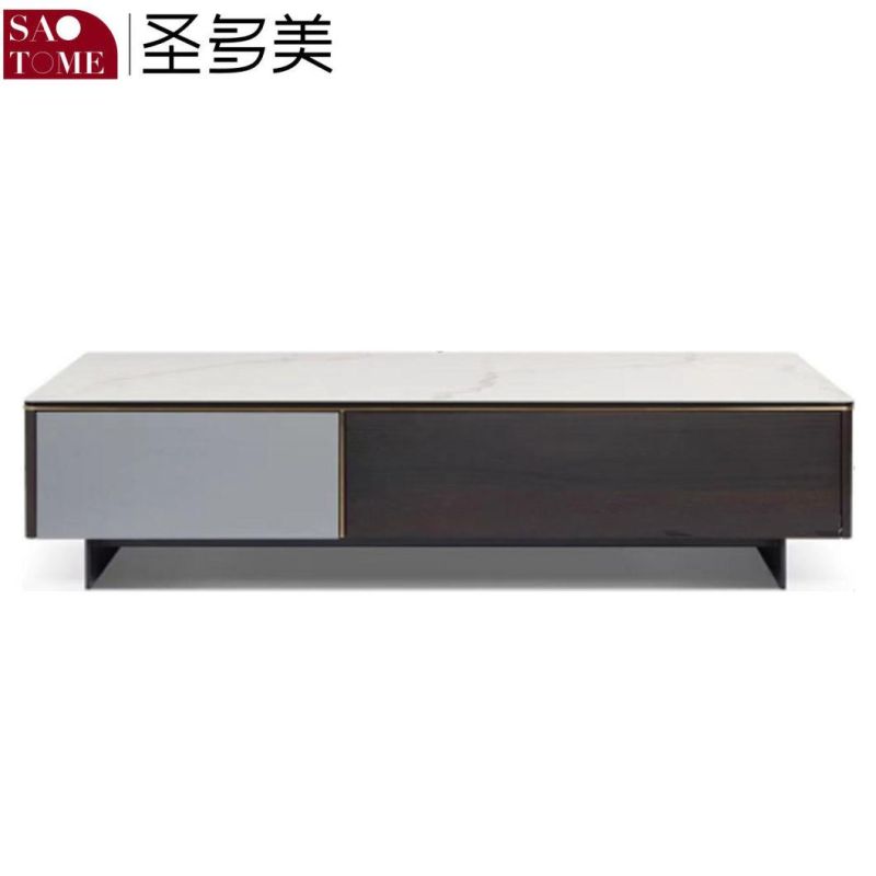 Modern New Style Living Room Walnut Long Tea Table