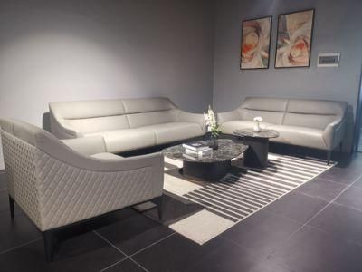 Italian Design Living Room Furniture Genuine Leather Sectional Sofa GS9017