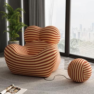 Balcony Single Sofa Chair Net Red Hydrangea Leisure Chair