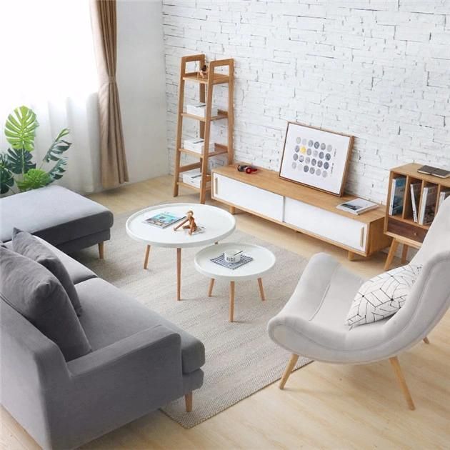 Simple Modern Living Room Furniture Wooden TV Stand Cabinet Sliding Door