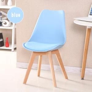 Modern Dining Chair Upholstered Wooden Legs White Black Nordic Modern Dining Chairs