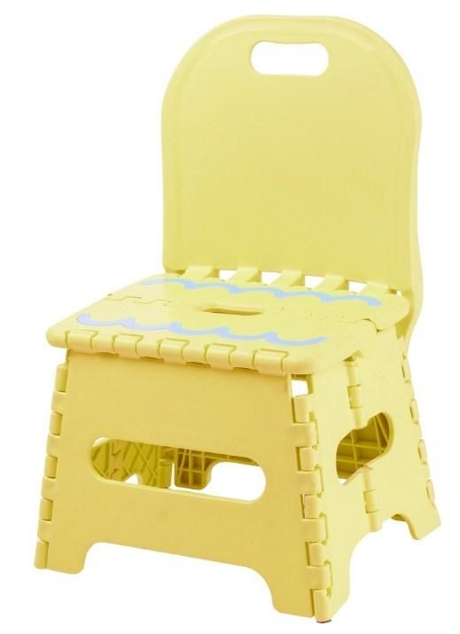 Pattern Folding Plastic Back Chair