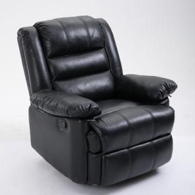 Modern Home Furniture Manual PU Recliner Chair with Footrest Living Room Office Furniture Luxury Leather Sofa