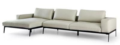 Lm190 Corner Sofa, Latest Genuine Leather Sofa, Italian Leather Sofa, Living Room Set in Home and Hotel Furniture Customization