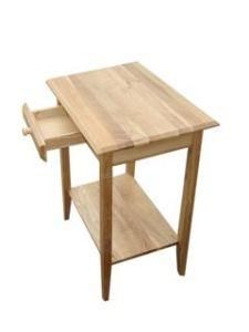 Solid Oak Modern Wood Telephone Table