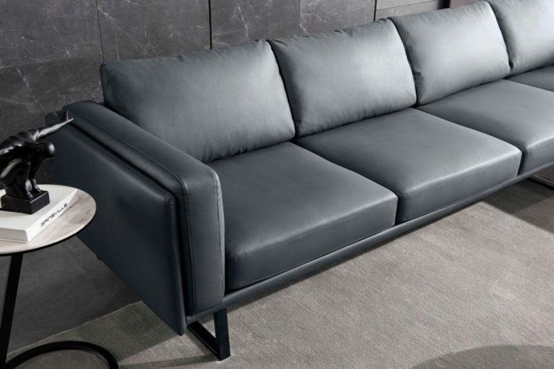 New Modern Living Room Furniture Design Leather Sofa in American Market Furniture