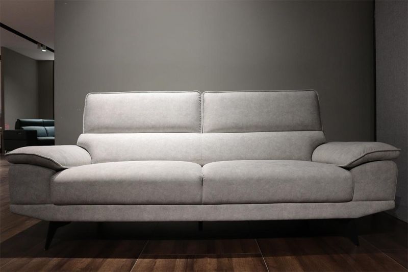 Custom Modern Tufted Standard Cozy Linen Fabric Soft Cushion Living Room Nordic Sofa