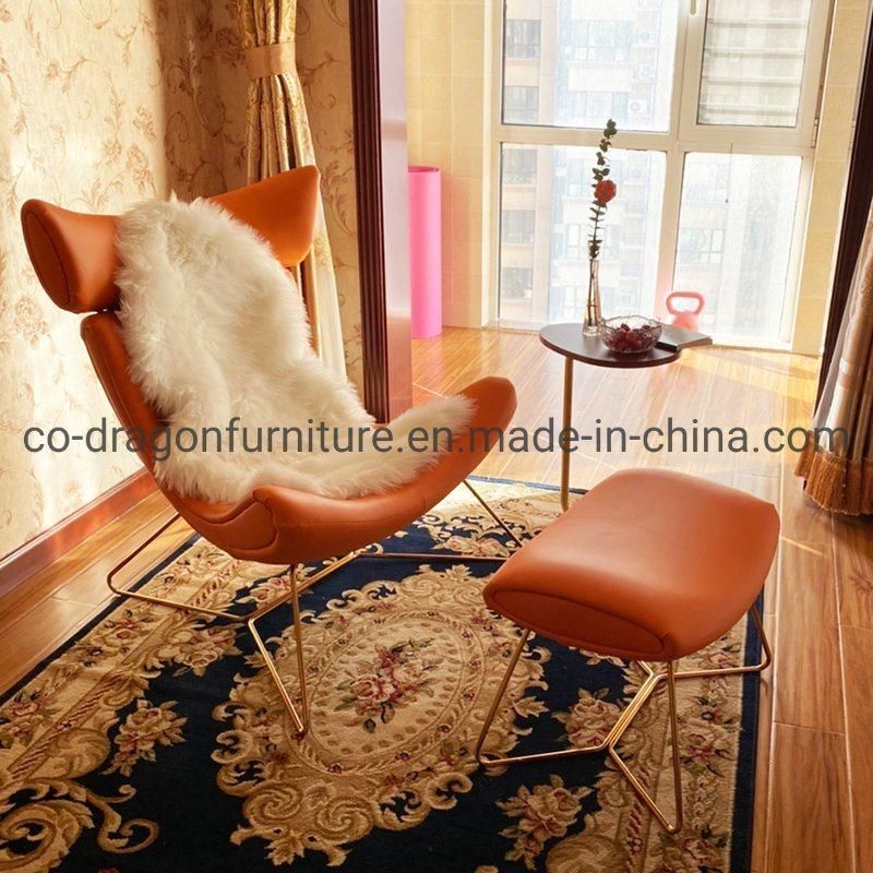 Modern Home Furniture Metal Legs Leather Living Room Sofa Chair