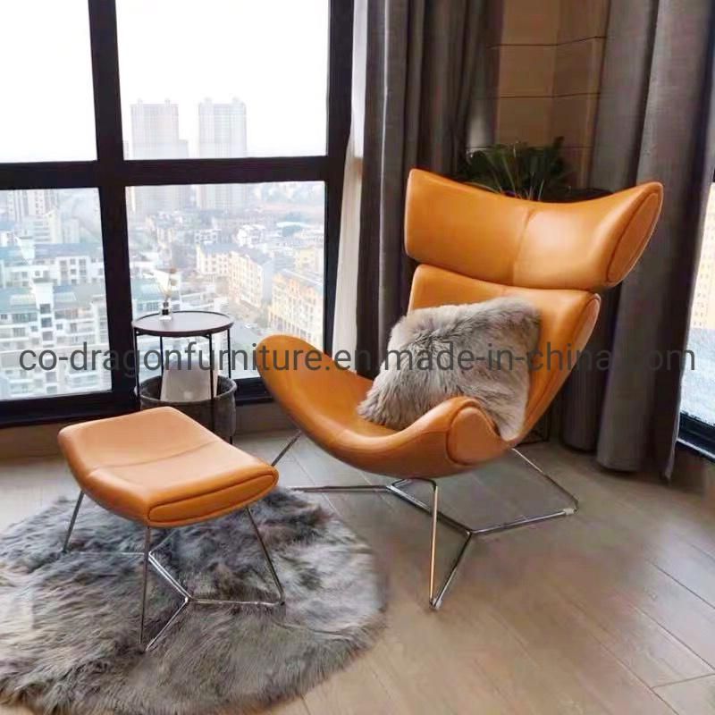 Modern Home Furniture Metal Legs Leather Living Room Sofa Chair