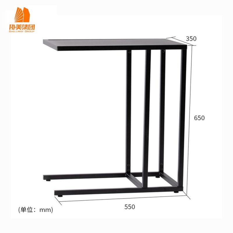 Metal Frame Computer Table Laptop Desk with Storage Cabinet for Home Office