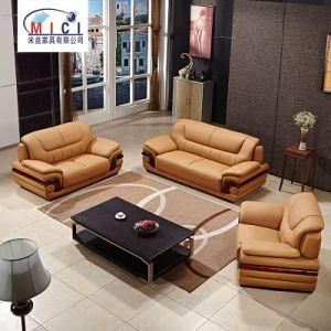 American Style Classic Furniture Leather Sofa Set for Living Room