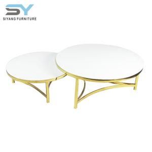 Outdoor Furniture Use Marble Tea Table Modern Center Table